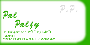 pal palfy business card